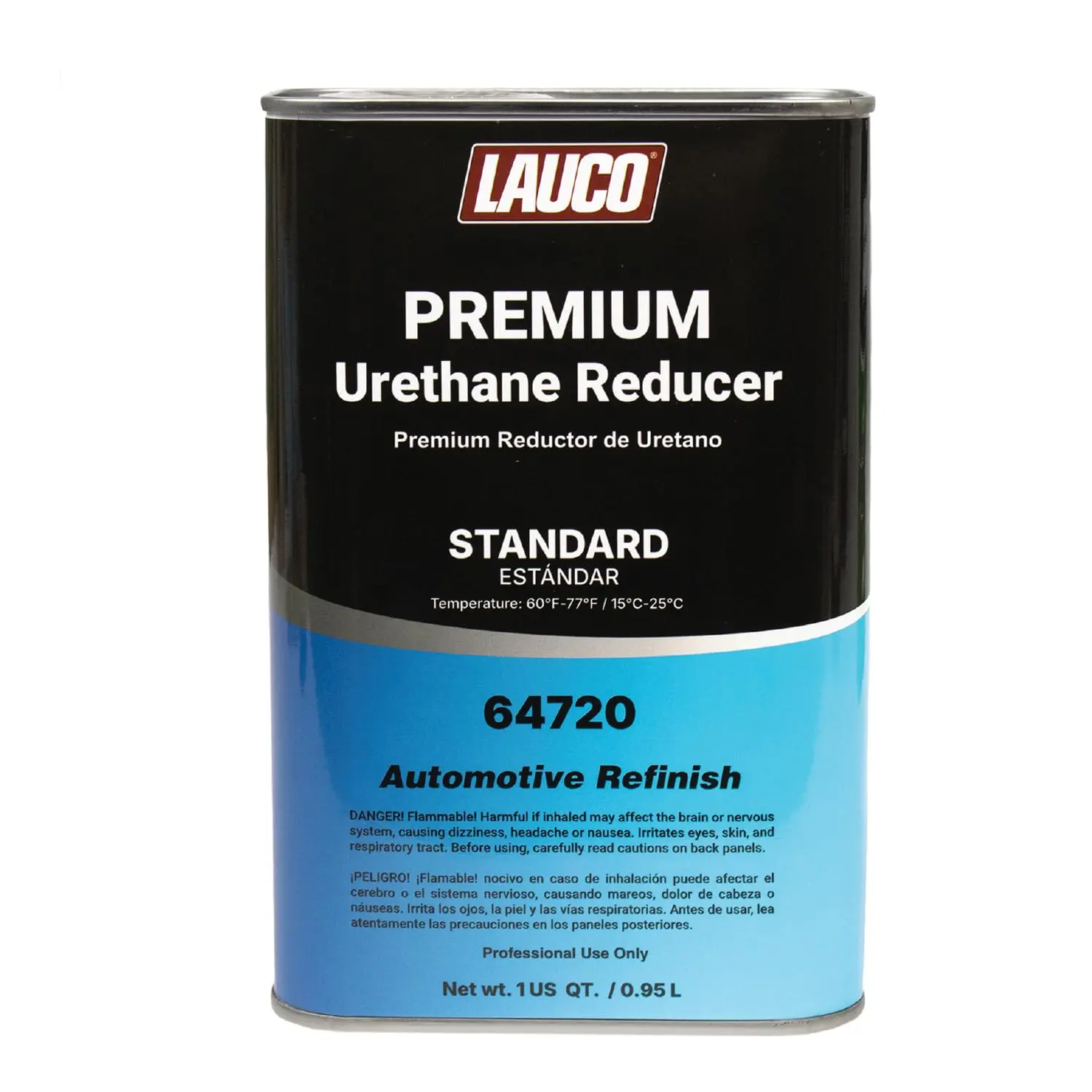 LAUCO Standard Urethane Grade Paint Thinner - 60°F-77°F Reducer for Automotive, Industrial Urethane Coatings, Professional Flow & Leveling Performance (qt)