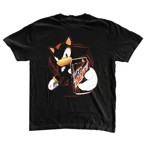 Shadow the Hedgehog T-shirt - Arcade Style Apparel, 90s Video Game Legend, Japanese Speedster Clothing, Fast-Paced Action Vibes, Classic