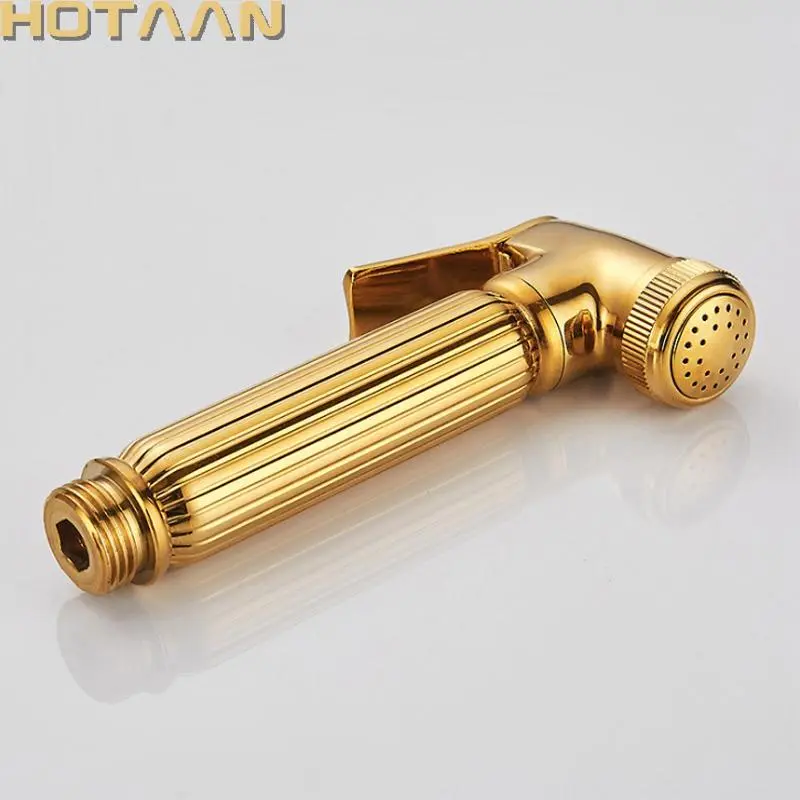Hot Gold Color Bidet Faucets bathroom bidet toilet Faucets mixer hygienic shower clean muslim shower portable bidet gun sprayer for your Home