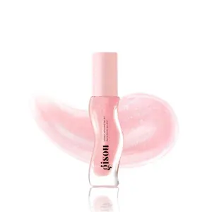 Gisou Honey Infused Hydrating Lip Oil, Nourishing Lip Moisturizer for Dry Lips, High Shine, Smooth Finish, Clear Pink Shimmer Shade, Fresh Watermelon Scent, Watermelon Sugar, 8ml