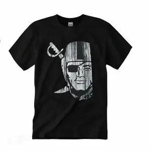 Vintage Pirate Graphic T-Shirt, Retro Silver Black Men's Tee, Unisex Crewneck, Trend Casual Top