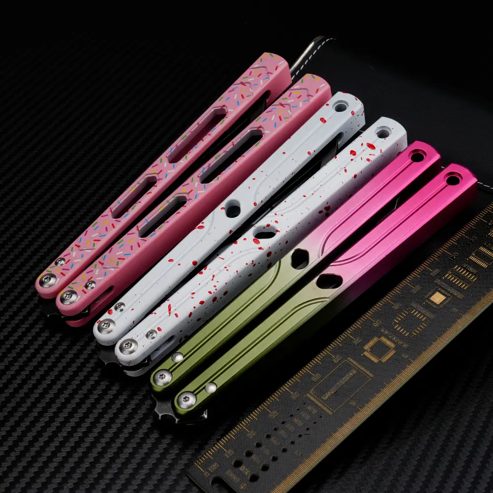 TGZUO Adults' Portable EDC Gear Tools Set - Aluminum Alloy Handle, Metal Trainer Tool, Copper Gasket, T8-T10 Screws, Non-Sharp Flip Knife with Premium Flipping Performance