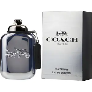COACH Men's Platinum Eau De Parfum - 3.4 oz Sea-Inspired EDP Fragrance with Rich, Captivating Scent