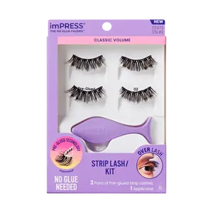 imPRESS Falsies Pre-Glued Strip Lashes Kit - Classic Volume