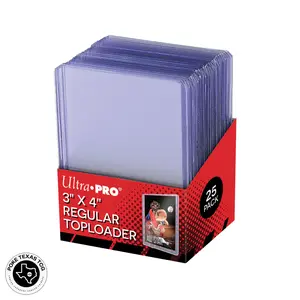 Ultra Pro 3" x 4" Clear Regular Toploaders (25ct) for Standard Size Cards