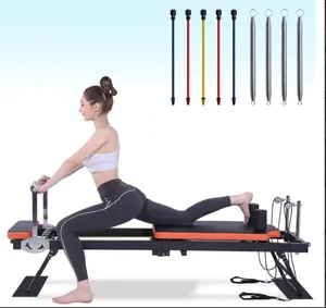 Pilates Reformer Machine,Foldable Pilates Reformer, Home Pilates Equipment for Strength Training Home Gym, Studio & Fitness