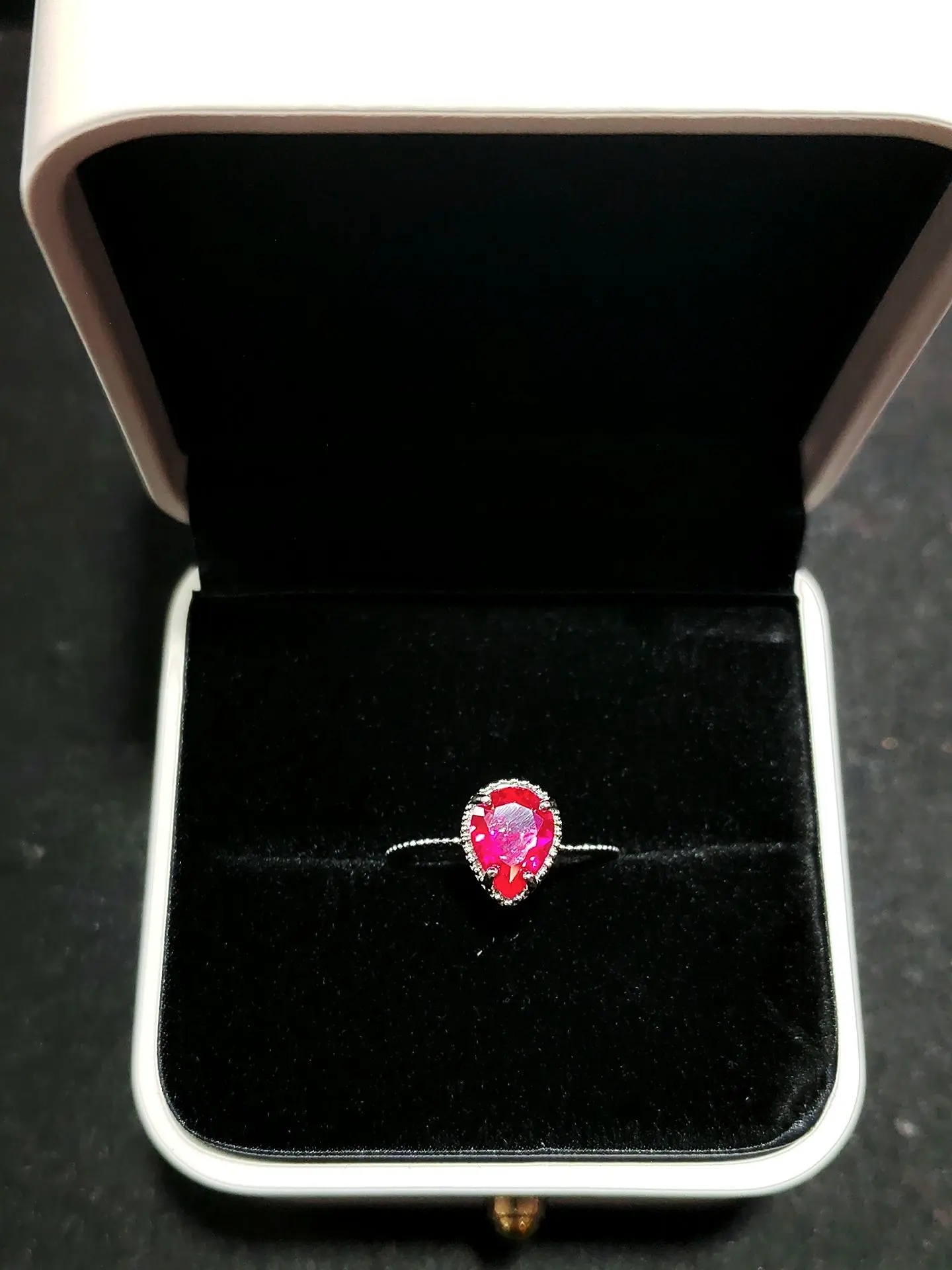 Raya(15356)gc.Synthetic ruby ring