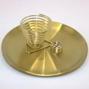 Aromatherapy Burner Tray + Incense Stick Set, Compatible with Sandalwood/rosemary, Home Office Use, Meditation Relaxation Tool