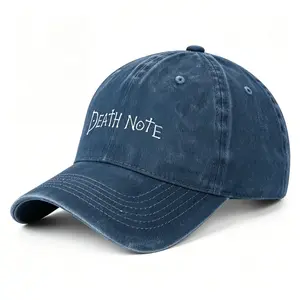 Death Note Cap for Anime Lovers, Men’s Hats, Adjustable & Comfortable Streetwear Fashion Accessory