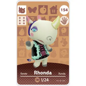 Rhonda - Villager NFC Card for Animal Crossing New Horizons Amiibo