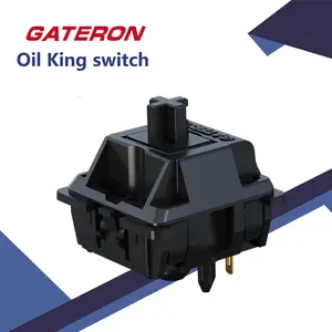 Gateron new oil king 2.0 switch three-layer pin self-lubricating linear handle 55gf mechanical keyboard switch accessories black