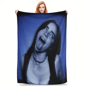 A Fleece Blanket Featuring Billie Style - As a Gift, The Fleece Blanket Symbolizes Warmth And Affection, Conveying Your Best Wishes And Tender Moments to Friends And Family.