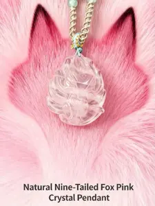 Nine-Tailed Fox Pink Pendant | Love | Popularity | Charm | Wisdom | Auspiciousness summerwins,summerwins