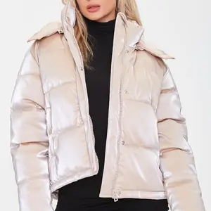 Women's Winter Puffer Jacket - Cozy and Stylish - Coats, Womenswear Comfort Outerwear Long Sleeve