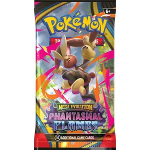 Pokémon TCG: Mega Evolution - 1* Phantasmal Flames Booster Pack (10 Cards)