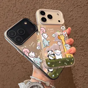 Cute animals phone case for use with iphone 17 air 16 pro max 15 plus 14 pro 13/12/11 cutephonecases for iphone X/XS XSMAX 7/8 PLUS Local delivery in the US Panda, giraffe, koala, rabbit, elephant phone case