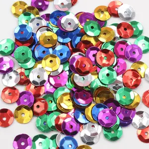 4500Pcs 6mm Mixed Colors Loose Round Glitter Sequins Bulk for Embroidery Sewing Dress Bags Wedding Christmas Jewelry Making Crafts Decorations