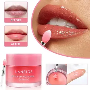 Original LANEIGE 20g Strawberry Fruit Lip Sleeping Mask Moisturize Nourish Lip Balm Fade Lip Lines Lip Care Korean Cosmetics