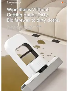 Mini Mop Stand & Hang Easier Storage Wall-Mounted Lightweight Compact for Desktop Bathroom Glass Dining Table Cleaning Sponge Wiper