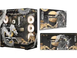 Starforge Systems Nimbus Golden Dragon Custom Gaming Desktop PC Bundle, Intel Core i7-14700F, GeForce RTX 5060 Ti 16GB, 1TB Gen 4 NVMe, 32GB DDR5 RAM 6000, Win 11 Home