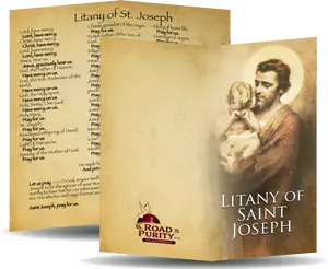 Litany of Saint Joseph Holy Card