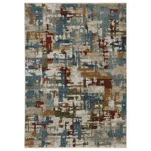 Sphinx by Oriental Weavers HHAY02240340ST 7 ft. 10 in. x 10 ft. 10 in. Hayden HAY02 Contemporary & Casual Power Loomed Rectangle Area Rug, Beige