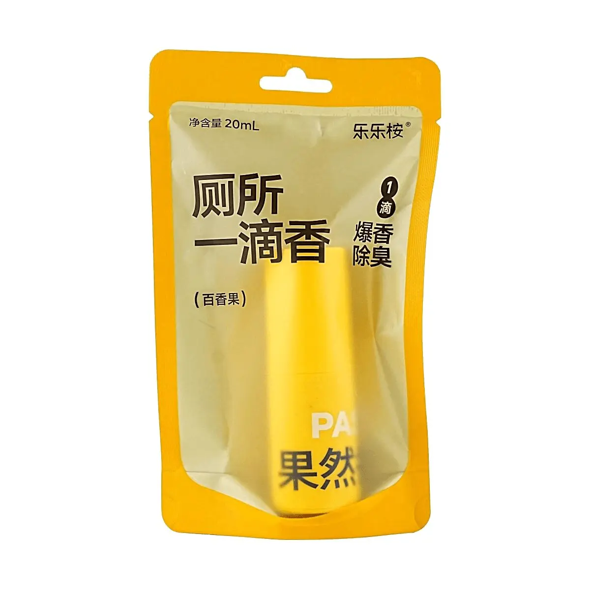 LELELAND 20ml Passion Fruit Scent Tropical Fragrance Bottle - Toilet Deodorizer, Odor Elim., Toilet Freshener for Home Bathroom