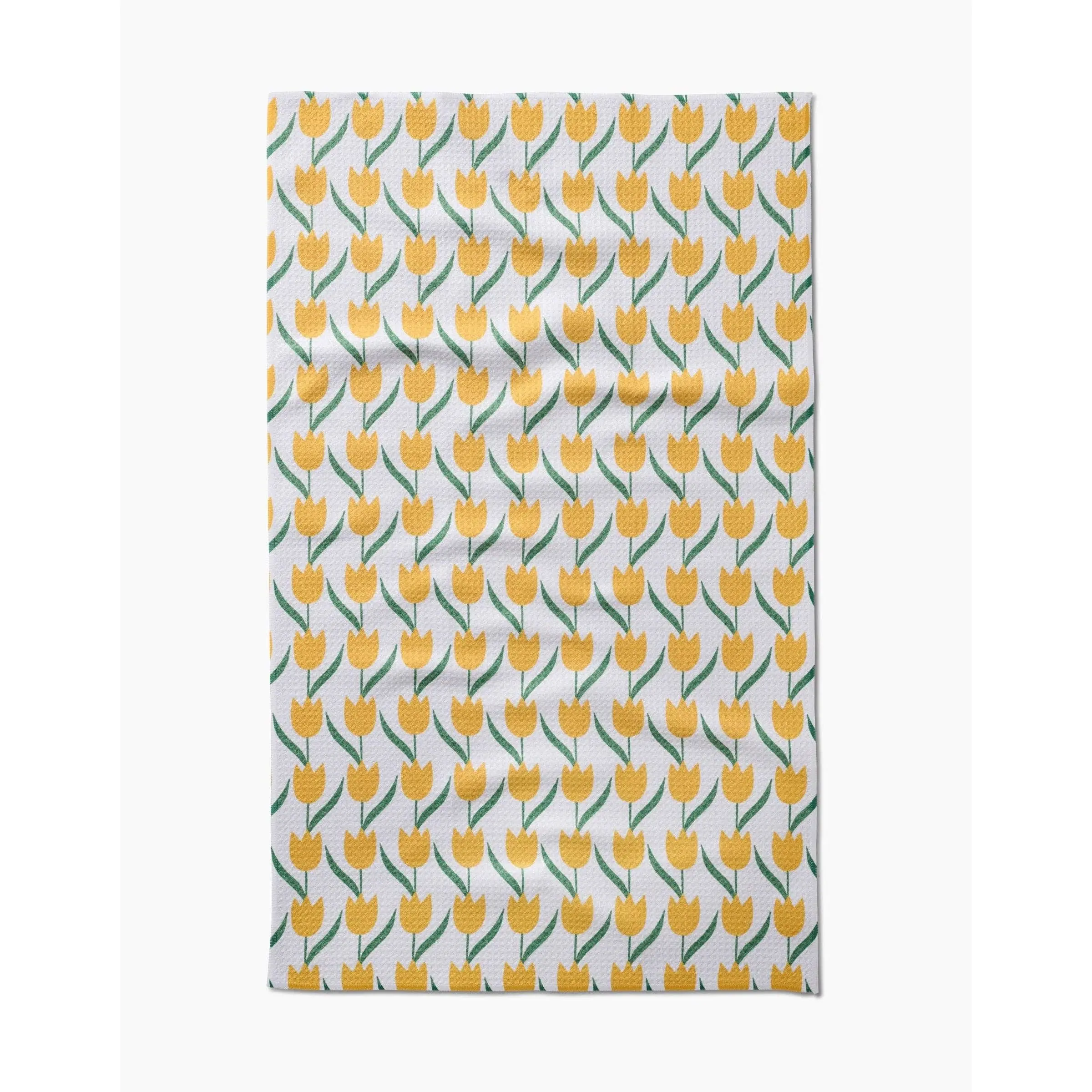 Absorbent Soft Microfiber Geometric Geoweave™ Tulip Kitchen Towel - Washable Dishwashing Cloth for Wiping Kitchen Surfaces, Home Care Cleaning Supplies