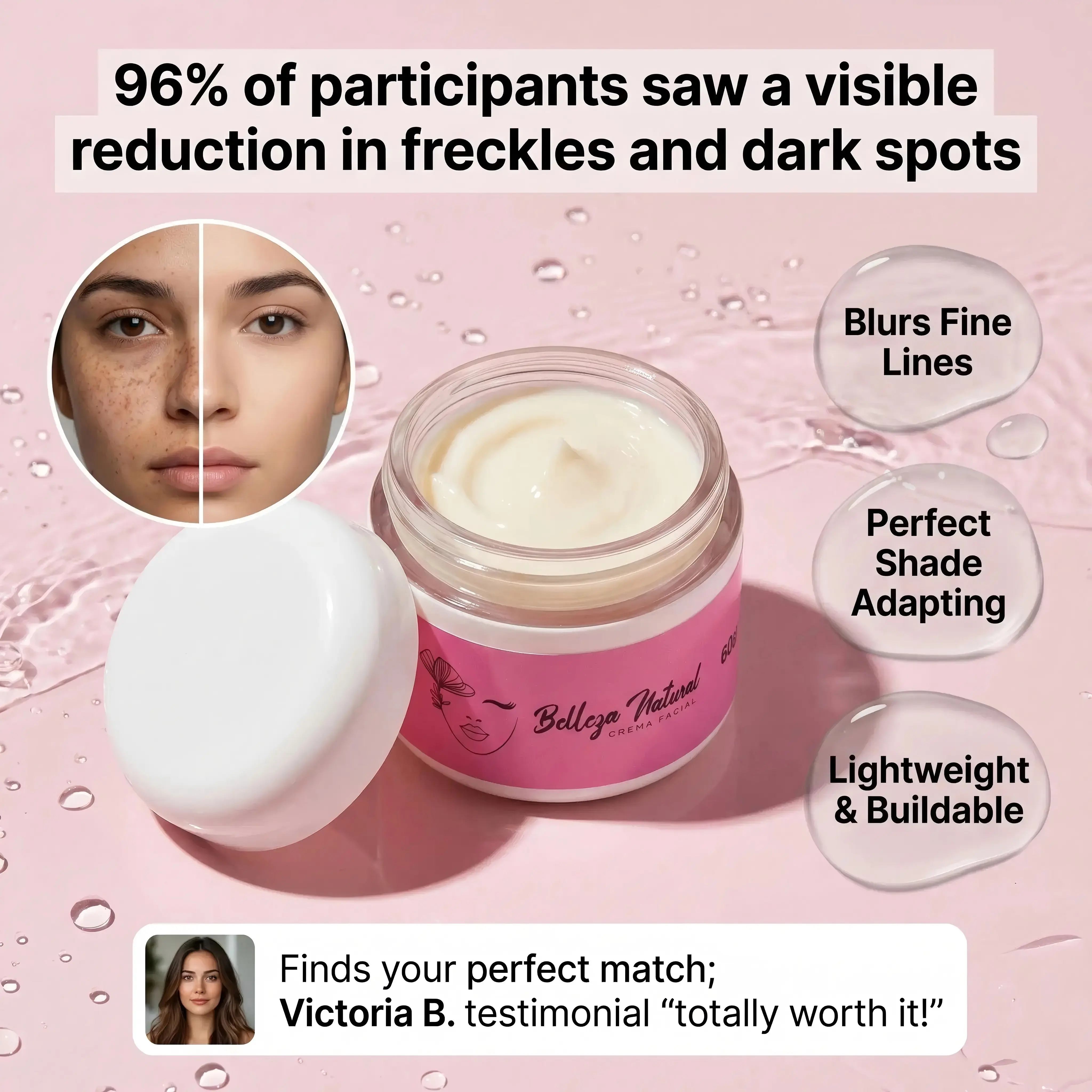 Brightening and Hydrating Facial Moisturizer Cream - Daily Skincare Product to Hydrate and Lock in Moisture Deep Moisturizing Nourishing Skin Repair