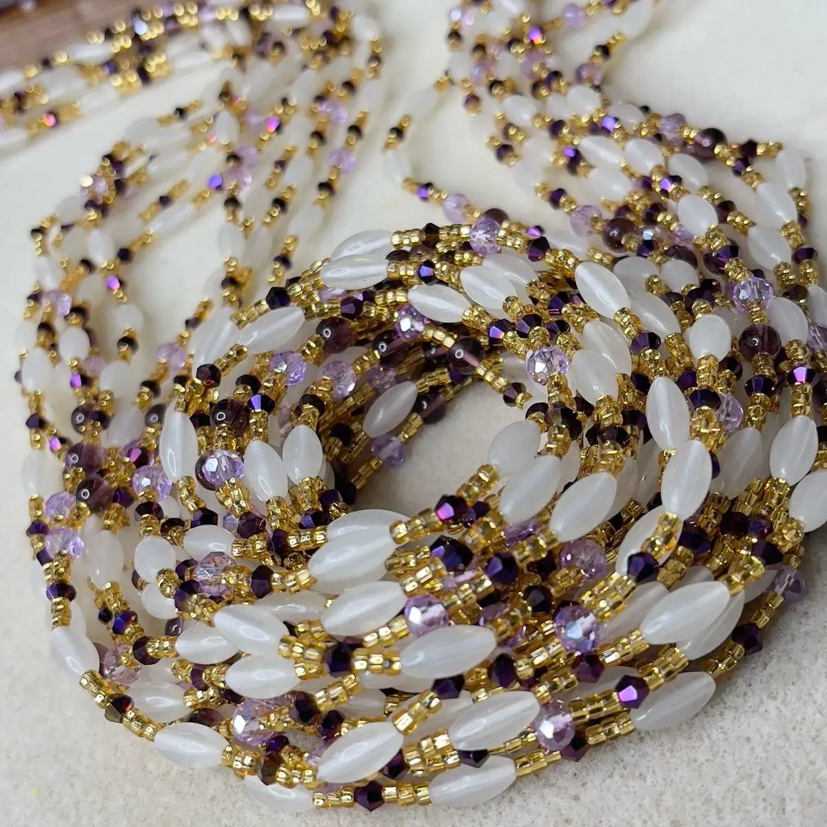 Power of Love Glow in the Dark Handcrafted Waist Bead - Tie On Strand