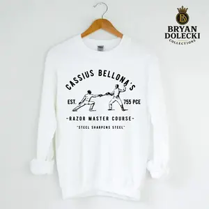Cassius Bellona Sweatshirt, Cassius Razor Trainer Sweater – Red Rising Merch for Howlers, Unisex Book Lover Pullover, Classic Cotton Fan Gift