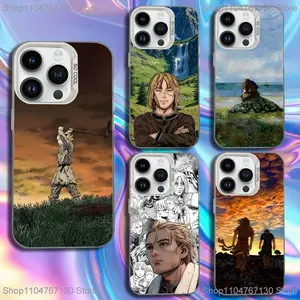 V-Vinland S-Sagas Manga Phone Case For iPhone 17,16,15,14,13,12,11,Mini,Pro,SE,MAX White Matte Shockproof Cover