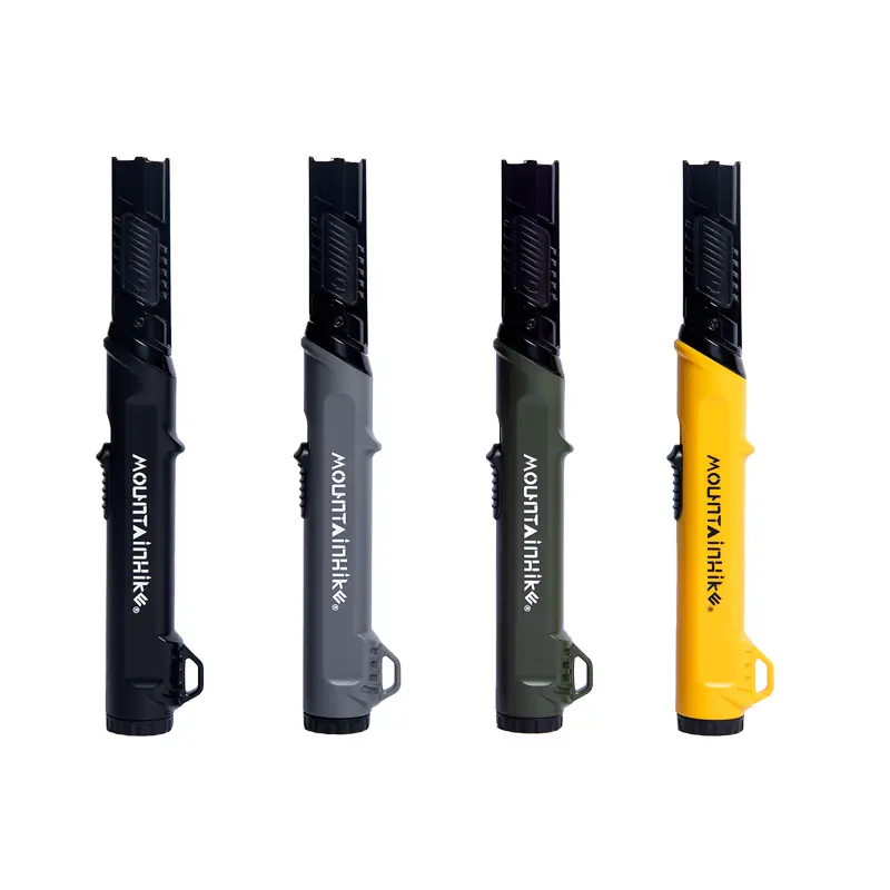 【No ethane】Folding Igniter Spray Gun, 1300° high-temperature metal butane gas torch lighter - windproof, kitchen food heating, portable for outdoor use, adjustable flame control, for outdoor welding, camping (butane gas not included), summer gift.
