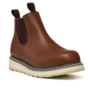 HANDPOINT 84985 Men's Chelsea Double Gore Pull-On Soft Toe Work Boot Workboots boots for men