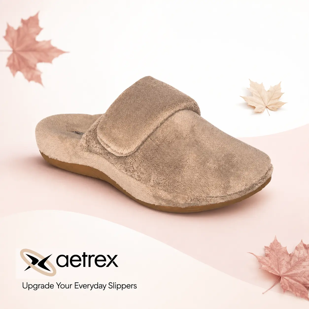 Aetrex Mandy Closed Toe Slipper | Women's Fall/Winter Slipper | Signature built-in Arch Support | EVA Memory Foam | Prevent Foot pain| Adjustable | Cozy & Warm