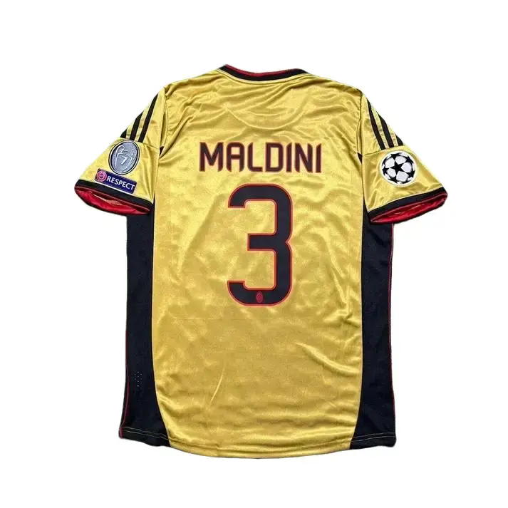 Maldini #3 Retro Gold Jersey