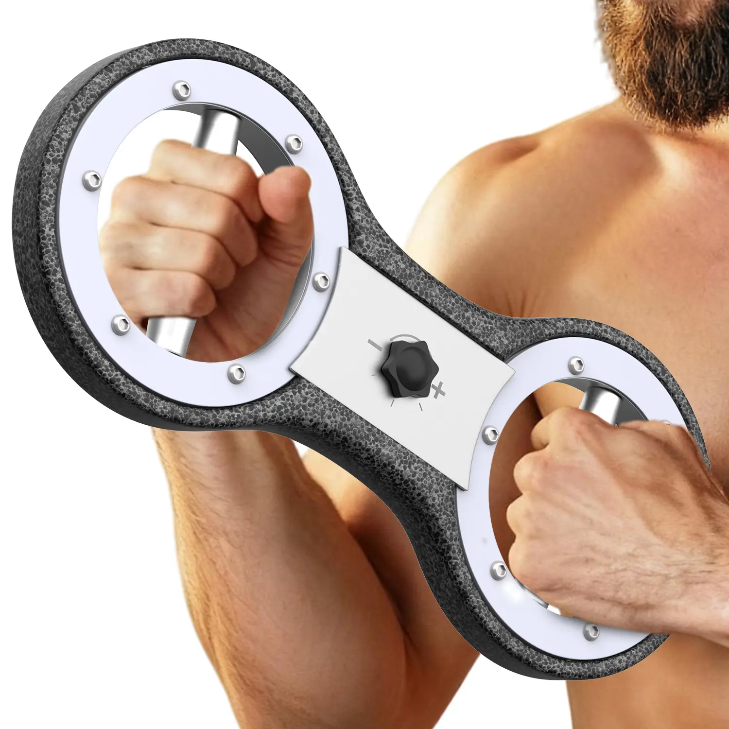 Arm Rotator, Burn Machine 12LB Adjustable Resistance, 360 Degree Rotating Arm Exercise Equipment Forearm Strength Trainer for Home and Gym Workouts Rehabilitation Boxing Training