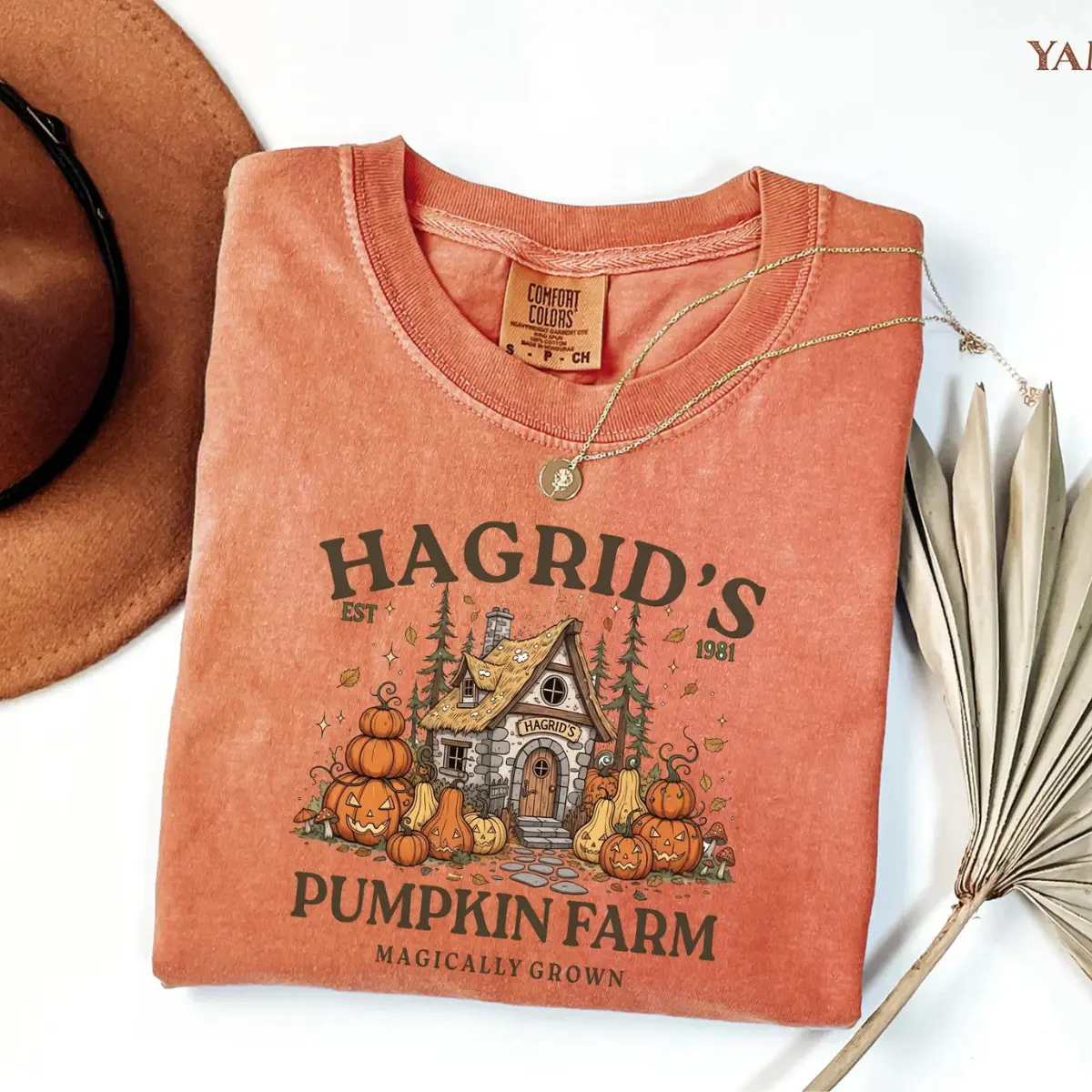 Comfort Colors Cozy Pumpkin Patch Shirt, Vintage Wizard Cottage Fall Tee, Magical Autumn Graphic T-Shirt, Cozy Spooky Season Shirt, Whimsical Harvest Gift