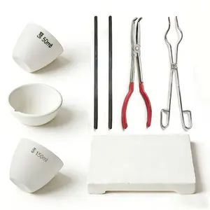 7Pcs Jewelry Casting Kit  Professional Metal Melting Set with Ceramic Crucible & Graphite Rods