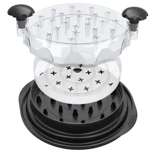 Transparent Chicken Shredder Stable Anti-Slip Free Meat Shredder Tool Twist Ergonomic Handle Meat Grinder Dishwasher-safe