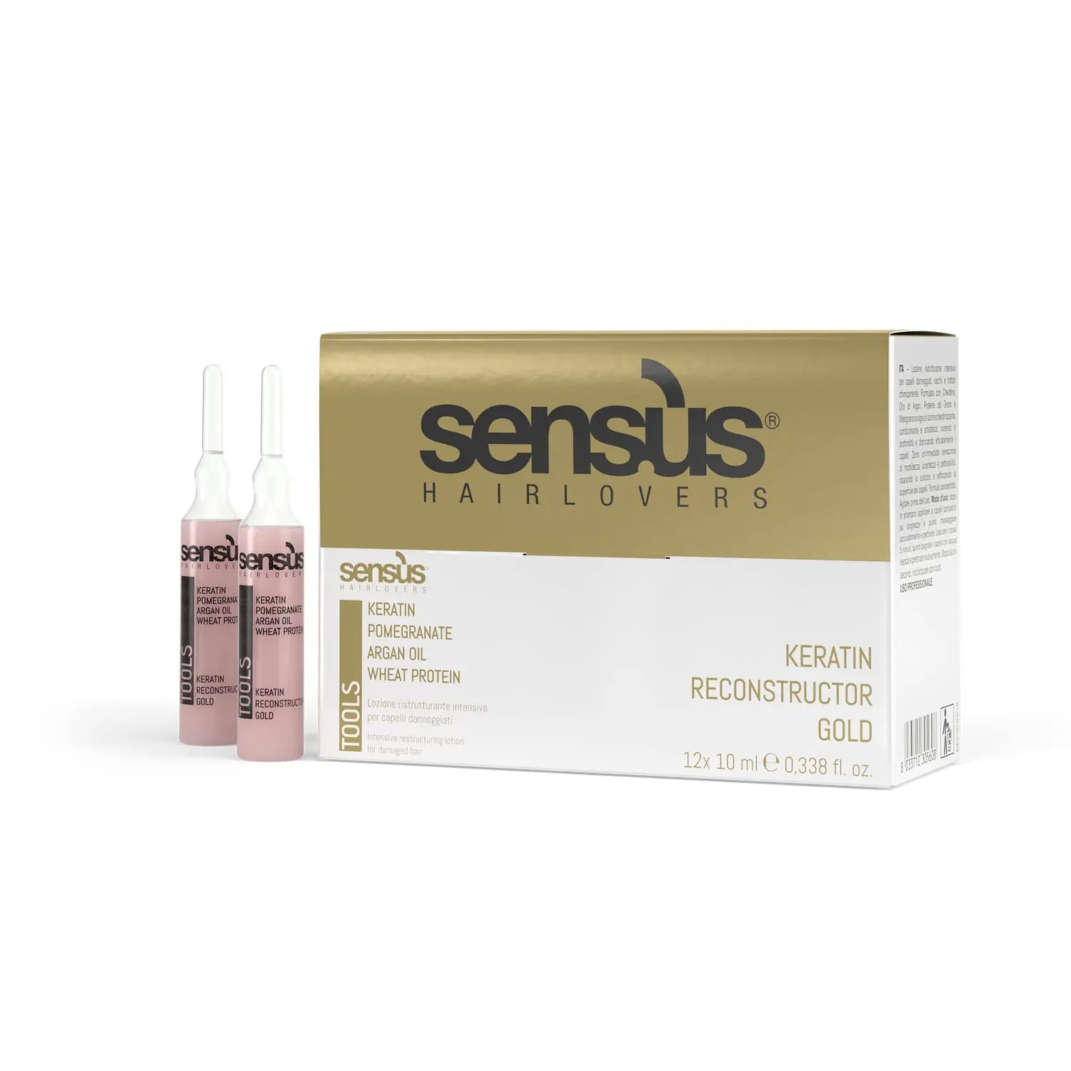 Restructuting Lotion for Hair - Keratin Reconstructor Gold - For damaged, dry and chemically treated hair.