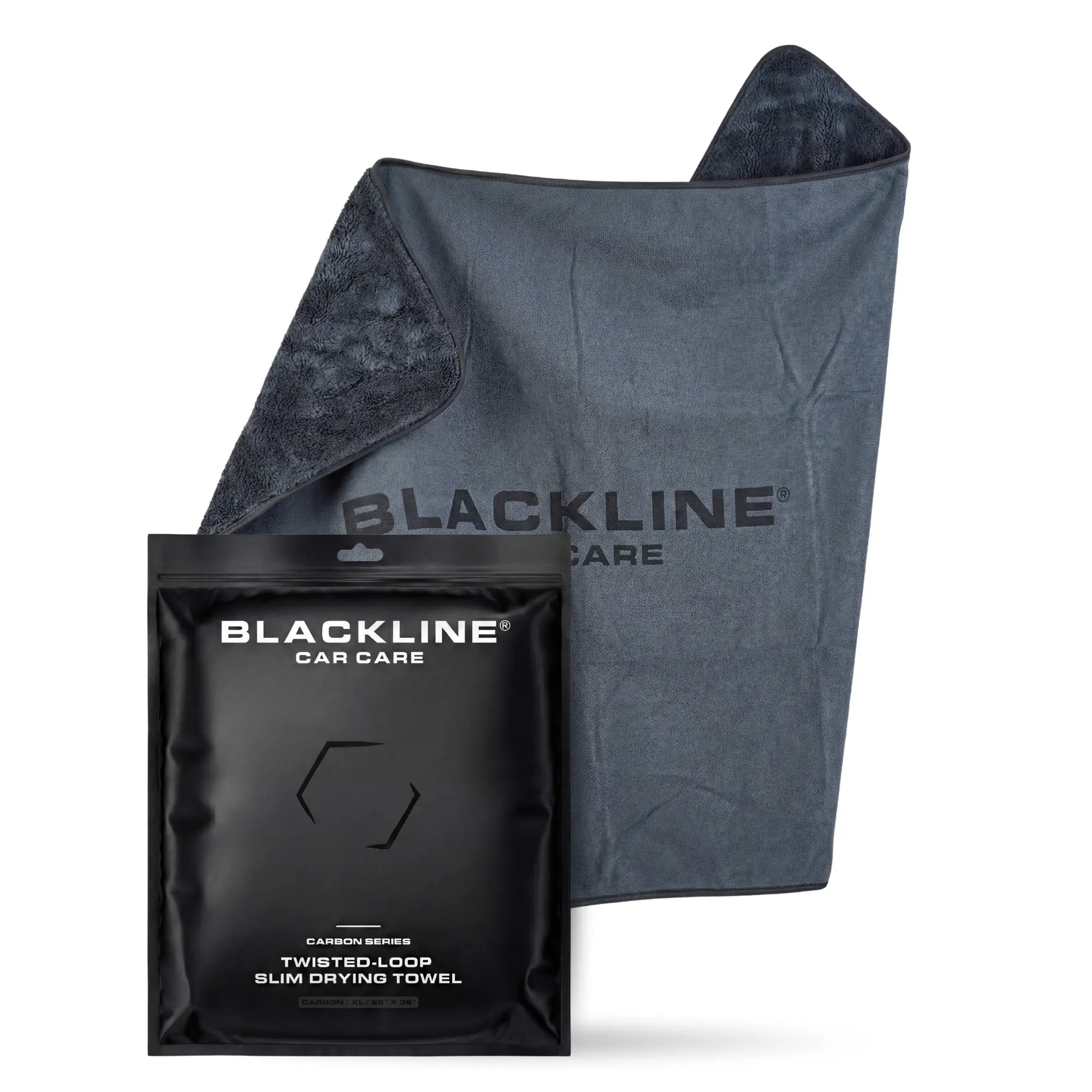 BLACKLINE SLIM TWISTED-LOOP DRYING TOWEL - Ultra-Absorbent Car Drying Towel Made With A Twisted-Loop Microfiber Weave, 800 GSM Premium Microfiber