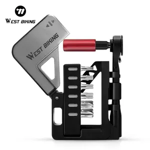 WEST BIKING Portable Bicycle Repair Tool Kit, Bike Tools, Durable Multi-Purpose Handheld Tool Set for Mountain & Road Bikes, Essential Cycling Maintenance Gear