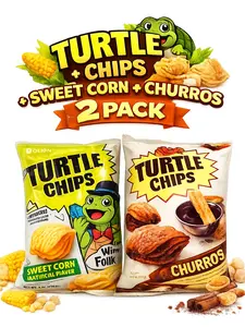 Turtle Chips Sweet Corn & Churros 2 Pack