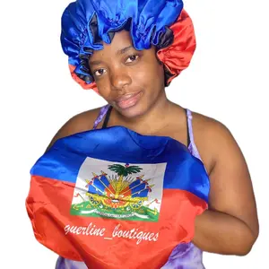 Haitian flag Bonnet Adults