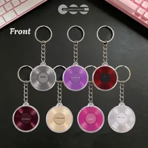 Vinyl Record Arirang Acrylic Keychain, Bangtan Acrylic Inspired Album, Purple Keyring 2 Side For Army Gear, World Tour 2026 Idea Outfit