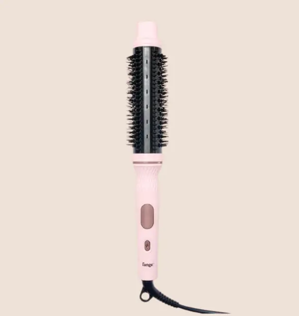 L'ANGE HAIR - GlamWave Infrared Thermal Ionic Brush, 38mm Heated Round Thermal Brush for Volume and Curls, Reduces Frizz, Adds Shine, Smooth Styling Tool for All Hair Types, Storage, Adjustable, Hair Styling Tools, Straightening