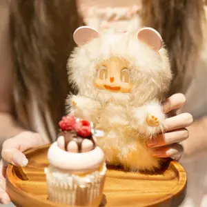 Baby Three-Pippa Original Macaron Plush Blind Box, trendy collectible figure for live streaming & creative gifts.