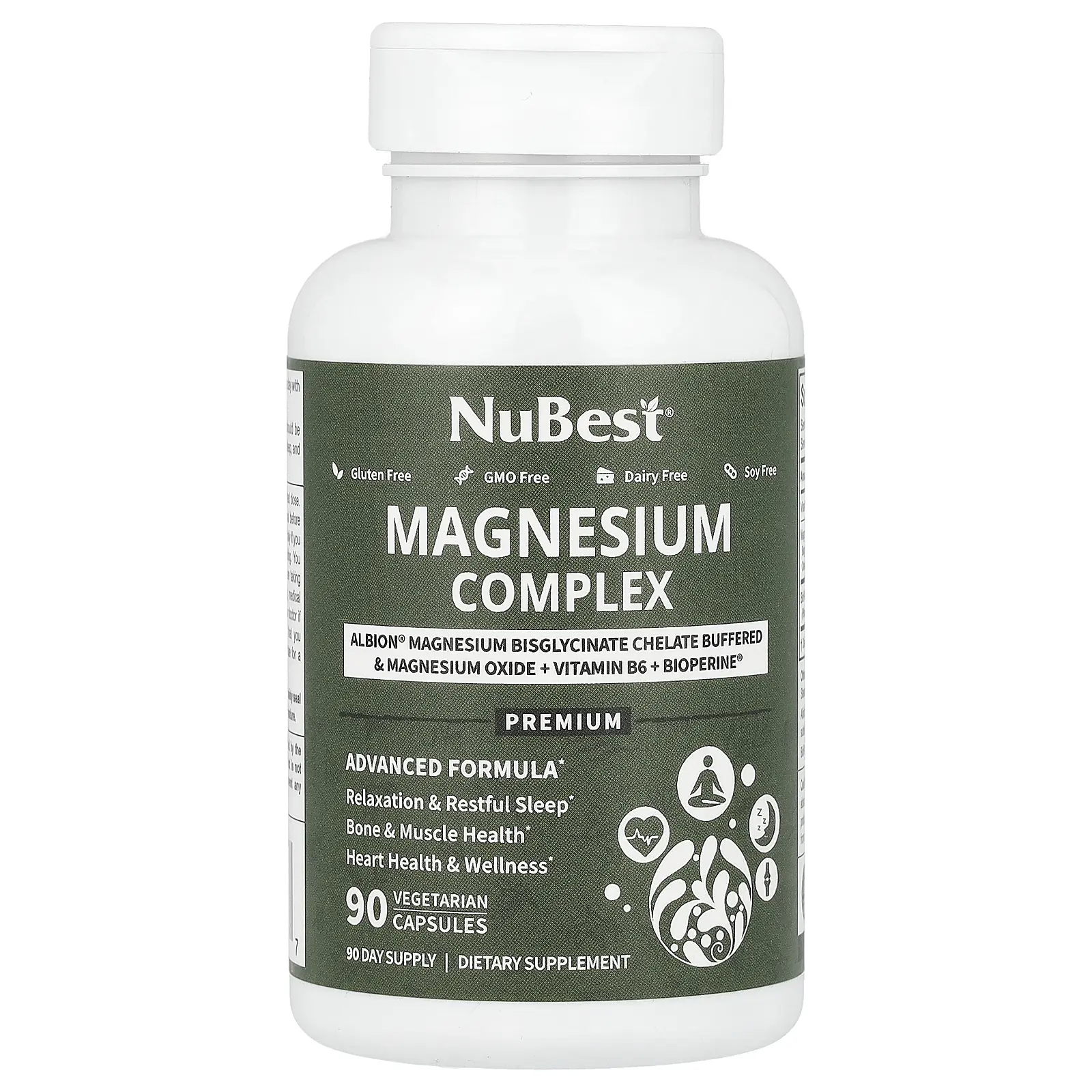 NuBest Magnesium Complex, 90 Vegetarian Capsules