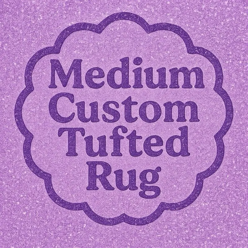 Custom Tufted Rug - Medium Handmade Design with Anti-Slip Backing - Personalized Handcrafted Rug for You